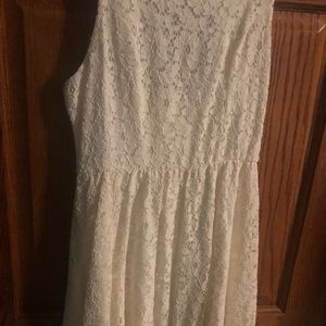 lace open back dress